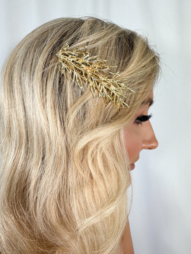 Gold Tree Hair Comb Accessories