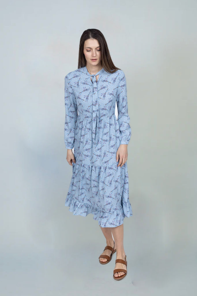 Santina Blue Print Dress